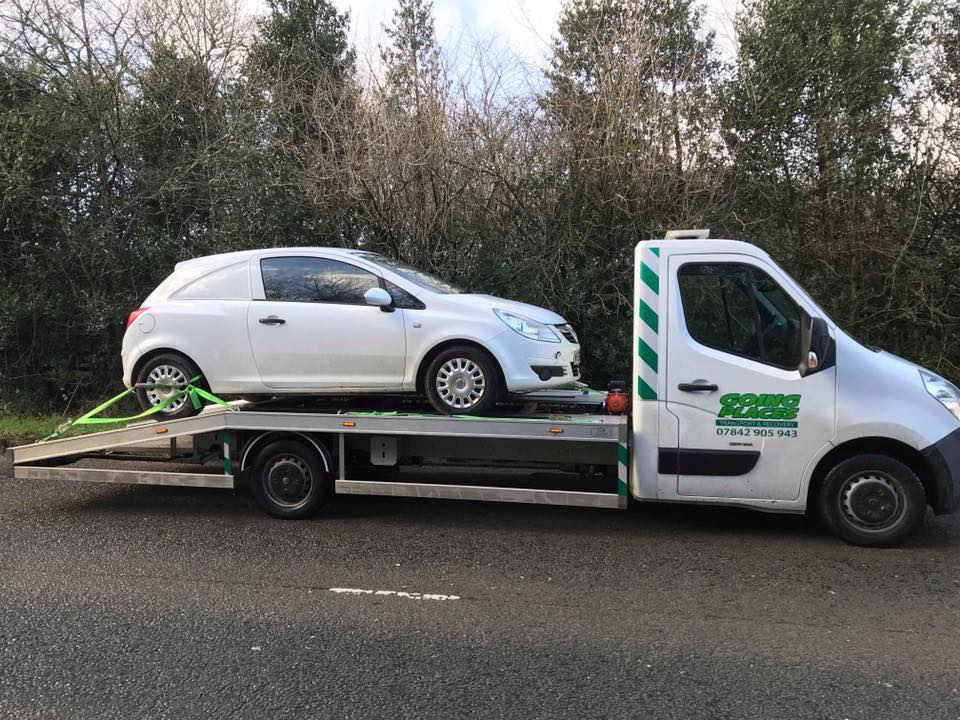 Truck carry a car