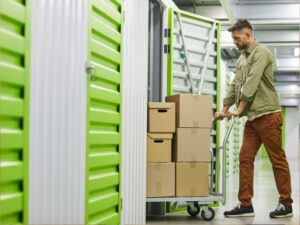 What happens if you cancel a storage unit with stuff in it