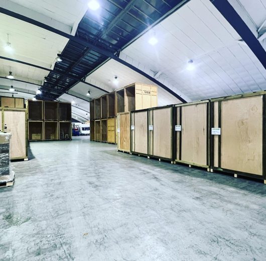 Storage boxes in the storage house