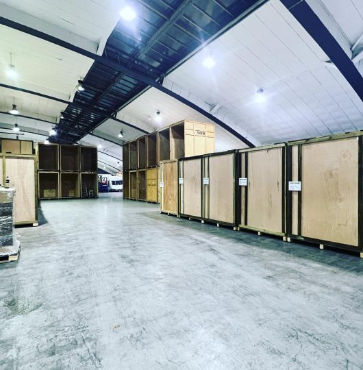 Storage boxes in the storage house